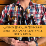 Golden Hive Club Membership - 8 Bottles/Cans Every 3 Months (includes exclusive mead!)