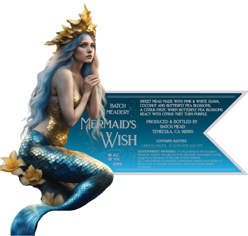 Mermaid's Wish Mead - Sweet - 11% Alc